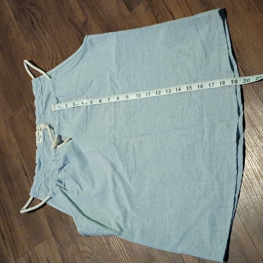 Bridge & Burn Portland Oregon Simple Blue Rope Neck Loose Fit Cami Top A28 - Picture 4 of 5